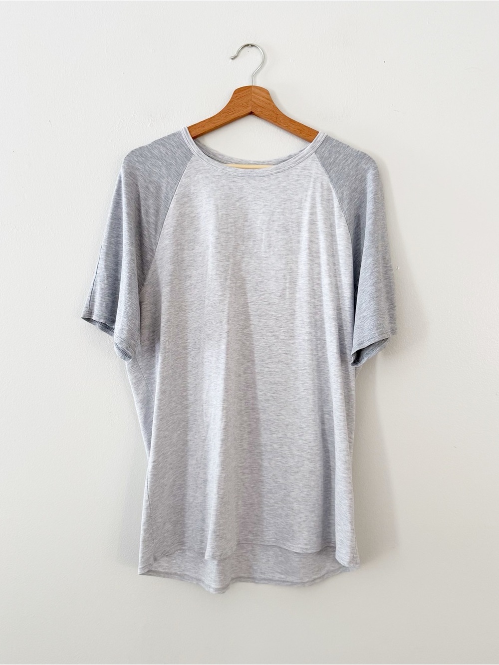 Lululemon Henley Shirt Gray Heather Short Sleeve men's large?
